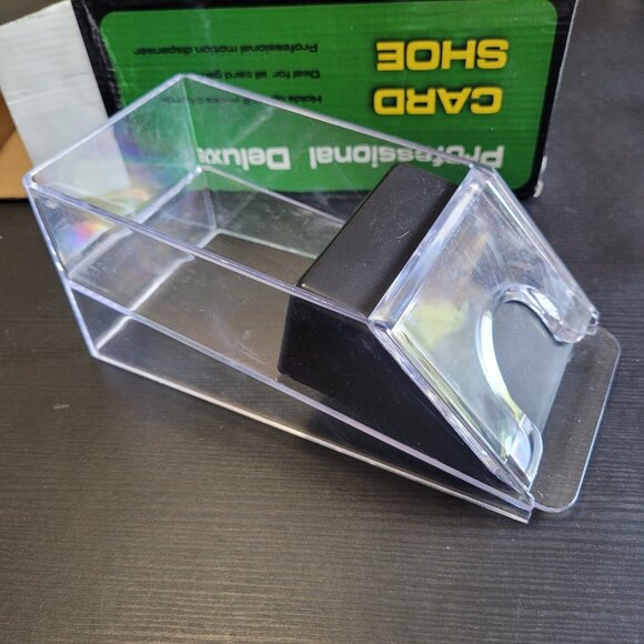 Professional Deluxe Card Dealer Shoe Holds 2 Decks of Cards - Picture 4 of 7